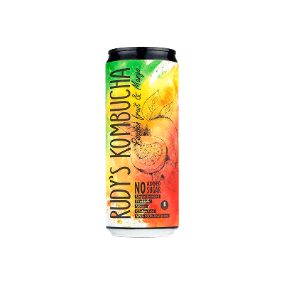 Rudy's Kombuča, pasifloras augļa un mango, Kuldīga, Latvija, 330ml